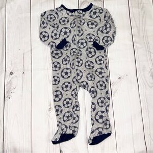 Soccer Print Baby Pajamas - Size 6-9 months